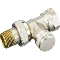 Danfoss Rücklaufverschraubung RLV 15 R 1/2, Durchgang, vernickelt, 1 Stk.