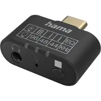 Hama 00200302, USB Type-C, 3.5 mm, Schwarz