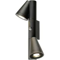 SLV T-TUBE, Wandaufbauleuchte, 2x max. 10W, GU10, double, Sensor, IP44 1008011