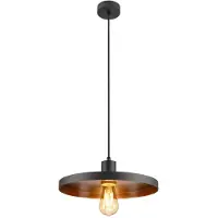 SLV 1010788 LALU SET, Pendelleuchte, E27 Base, PLATE 33, Pendellänge 200 cm, 1 x max. 7.5 W, schwarz