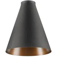SLV Lampenschirm Lalu Kegel schwarz 17cm