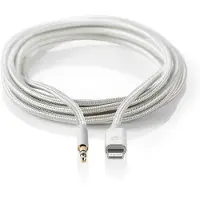 Nedis CCTB39940AL10 Lightning-Adapter Apple 8-Pin auf 3,5 mm Stecker 1 m Nylon