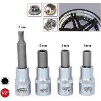 Ks Tools OZ Spezial-Alu-Felgen-Stecknuss-Satz für mehrteilige OZ-Felgen, 4-tlg - 515.0795