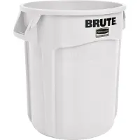 Rubbermaid 2610 BRUTE, 37,9 l, Rund, Lineares Polyethylen mit niedriger Dichte (LLDPE), Weiß, Manuell, UV, NSF