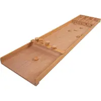 Quint Longfield Dutch Shuffleboard 122 cm | Sjoelbak aus Holz | Inklusive 20 Spielscheiben