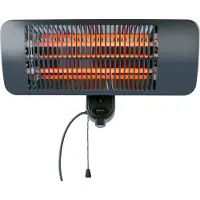 Alpina Infrarotheizung Hängend Heizstrahler Terrasse 2000W 3 Heizstufen - Spritzwassergeschützter Terrassenheizer IP34 mit Infrarotlampe - Terrassenheizung
