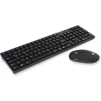 Conceptronic ORAZIO Kabellose Tastatur- und Maus-Kombination, deutsch, Volle Größe (100%), Kabellos, RF Wireless, QWERTZ, Schwarz, Maus enthalten
