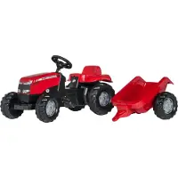 Rolly Toys Kid Trettraktor mit Anhänger MF, Maße: 134x47x52 cm; 01 230 5