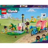 LEGO 41738 Friends Hunde-Rettungsfahrrad, Tierrettung-Spielzeug mit Welpen-Tierfiguren und Mini-Puppen aus 2023 für Kinder ab 6 Jahren, Tier- und Welpen-Pflege