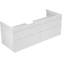 Keuco Waschtischunterschrank Edition 400 140x54,6x53,5cm, 4 Auszüge, Weiß/Weiß