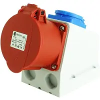 TP Electric Combo Wandsteckdose 5-polig CEE 16A IP44 Schuko 230V 2670