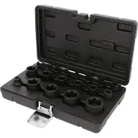Ks Tools 1/4 Zoll+3/8 Zoll+1/2 Zoll Torx Plus-Steckschlüssel-Satz, 19-tlg - 515.0119