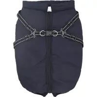 vidaXL Hundemantel Marineblau L68 Fleece und Polyester