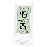 Technoline WS 9129, Weiß, Indoor humidity, Innen-Thermometer, Thermometer, Hygrometer, Thermometer, LCD, Akku