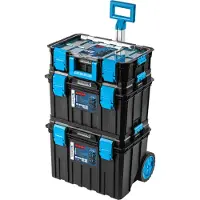 Högert 4-in-1-Kisten-Set – Die verstärkte Wandstruktur bietet eine erhöhte Widerstandsfähigkeit gegen mechanische Beschädigungen; robuste | Technik