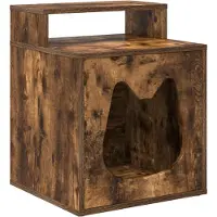 Syfax Katzenhaus Räuchereiche 42,5 x 40 x 53,5 cm Holzwerkstoff