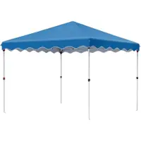 Happyment Valora Gazebo Pop-up Paviljoen – 3x3m – Wasserdicht & UV 50+ – Inklusive Zandtaschen & Tragetasche – Blau – Für Garten, Terrasse & Outdoor-Events