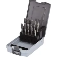 Ks Tools HM Frässtift-Satz, Kunststoffkassette, 10-tlg - 515.3220