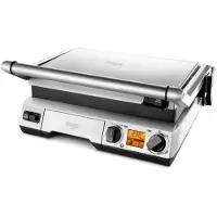 Sage the Smart Grill, Edelstahl, Aluminium, Edelstahl, Rechteckig, Drehregler, Scharnier, LCD