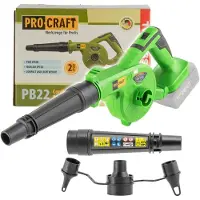 Procraft PB22bb Akku Laubbläser 20 V Solo - ohne Akku, ohne Ladegerät
