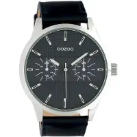 Oozoo - Herrenuhr - C10536 - Dunkelblau Silber
