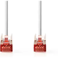 Nedis CAT6-Netzwerkkabel - RJ45 Stecker - RJ45 Stecker - S/FTP - 7.50 m - Rund - LSZH - Weiss - Label