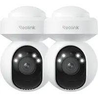 Reolink E1 Outdoor, 2K+ 5MP PTZ 2,4/5GHz WLAN Überwachungskamera Aussen, 3X Optischer Zoom, Smarte Erkennung, Auto-Tracking, Spotlight, 2 Pack