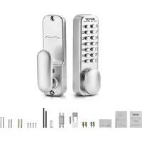 Vevor mechanisches schlüsselloses Türschloss mit einseitiger Tastatur (14 Tasten)