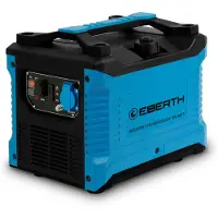 Eberth 1000 Watt Inverter Stromerzeuger, Notstromaggregat mit 2 PS Benzinmotor, 4-Takt, Stromgenerator mit 1x 230V und 2x USB Anschluss