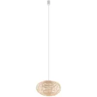 Euluna Hängeleuchte RATTAN, Ø 40 cm, naturbraun, Rattan, E27
