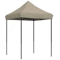 vidaXL Partyzelt 200 x 200 x 306 cm Taupe Oxford-Stoff