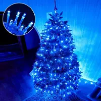 Lapamax LED Lichterkette 30M 300 LED Innen, Blau Weihnachtsbaumbeleuchtung 8 Modi, Weihnachtsdekoration für Weihnachtsbaum Zimmer Party Garten