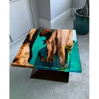AEA Hochwertig Couchtisch Luxus Design Holz Braun Möbel Wohnzimmer Couchtische