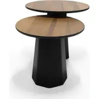 AEA Modernes Couchtisch Set 2x Designer Tische aus Holz stilvoll fürs Wohnzimmer