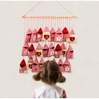 Wurm Roter Adventskalender zum Selbstbefüllen