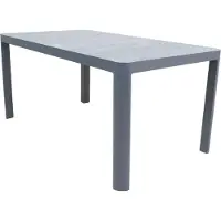 In And OutdoorMatch Tisch - 160x90x74 cm - Aluminium - Keramiklatten