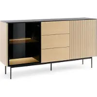 3Xeliving Kommode, Vicenza-Eiche, 157 x 84 x 39 cm