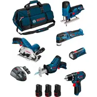 Bosch Kit BMKB6-28CD3 (GSR 12V-15 + GKS 12V-26 + GST 12V-70 + GOP 12V-28 + GSA 12V-14 + GLI 12V-80 + 3x2,0 Ah +GAL1230CV +HDBAG)
