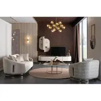 AEA Wohnwand Sideboard Wandregal Sessel Sofa 3 Sitzer Couchtisch Wohnzimmer