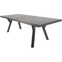 In And OutdoorMatch Tisch - 243x103x74 cm - Aluminium - Keramiklatten