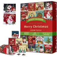 Nikcorp Adventskalender Puzzle 1008 Teile Weihnachtsgeschenk 24 Schachteln