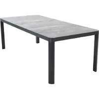 In And OutdoorMatch Tisch - 220x100x74 cm - Aluminium - Keramiklatten