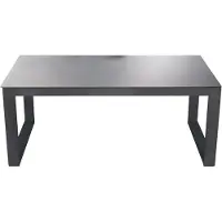 In And OutdoorMatch Loungetisch - 130x75 cm - Aluminium - Keramikglas