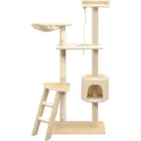 Syfax Katzen-Kratzbaum Sisal 150 cm Beige