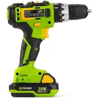 Fieldmann Akku-Schlagbohrmaschine 20V, 2Ah Akku, 35 Nm, Schnellladegerät und Koffer inklusive