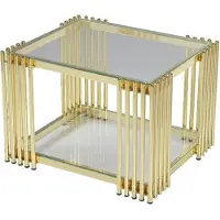 AEA Luxus Couchtisch Design Metall Elegantes Möbel Wohnzimmer Couchtische Gold