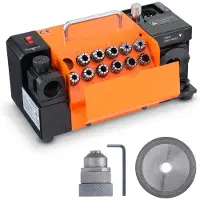 StarTech.com Bohrer-Schleifmaschine 120 W - Schärfstation 4500 U/min - Stahl Bohrgerät 95-135° - MR-13A - Einstellbarer Spitzenwinkel - 11 Spannzangen - Geeignet für φ3–13 mm Bohrer