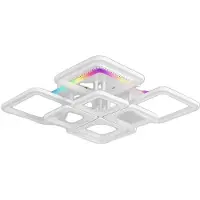 OEM Deckenleuchte, RGB-Farbenwechsel, intelligente dimmbare Leuchte, RGB 4+4, APP mit RC dimmbar
