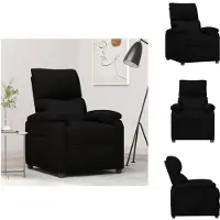 vidaXL Relaxsessel Schwarz Stoff - Sessel