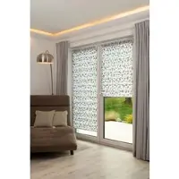 K-Home Doppelrollo "Delphi" Gr. 24, grau (stein, grau), B:85cm H:150cm, Polyester, Rollos, Doppelrollo, im Fixmaß